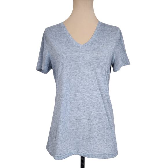 Adidas Ultimate Gray Medium V Neck Tee - Picture 1 of 3